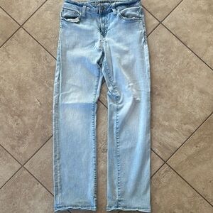 American Eagle Men’s Bootcut Jeans 30x32 Washed Wide Leg Denim